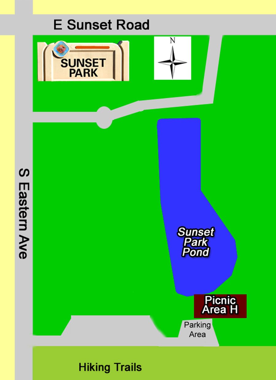 Sunset Park Map of Picnic area H